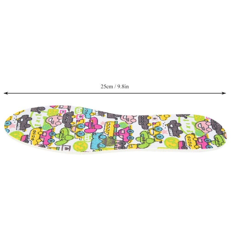 Kids Soft Latex Car Pattern Insole Breathable Shoe Cushion Size 26 36 - Image 5