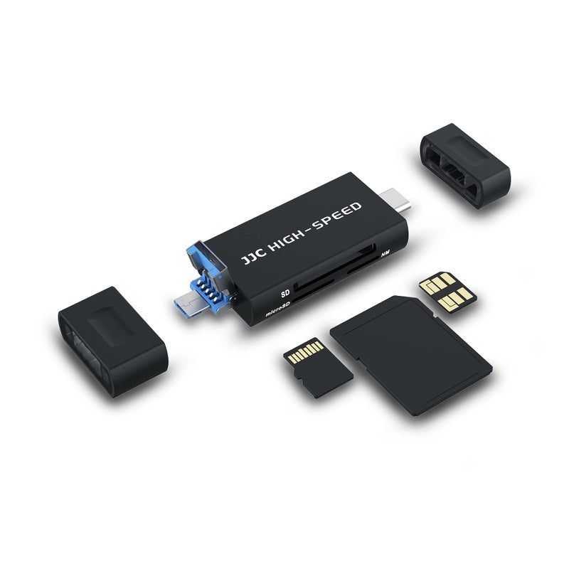JJC Huawei Nano Memory NM Card Reader Writer, USB 3.0 USB-C Type-C to NM Nano Memory SD MicroSD Card, Data Transfer Speed up to 90MB/S for Huawei Smartphone and Laptop - Image 1