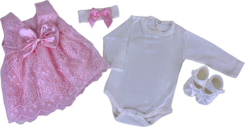 Çantaland Cheerleader Dress Set Newborn - Hospital Discharge and Mawlud Suit (0-6 Months)