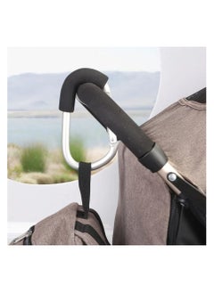 Pikkaboo Pikkaboo Universal Non-Slip Metal Stroller Hook-Silver  - Image 4