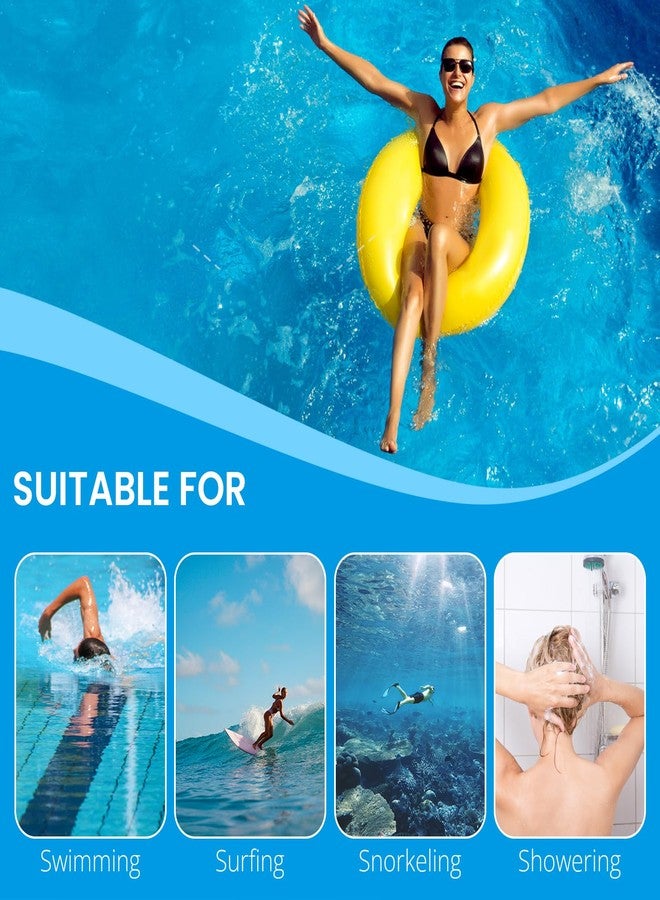Gizmolet Waterproof Swimming Ear Plugs for Adults, Reusable Swimmer Earplugs, Silicone Ear Plugs for Women Men, Ear Protection for Swimming Surfing Sleeping Water Sports, Individual Package, White - Image 5