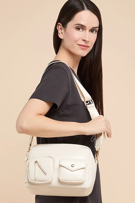 أر أند بي Solid Crossbody Bag