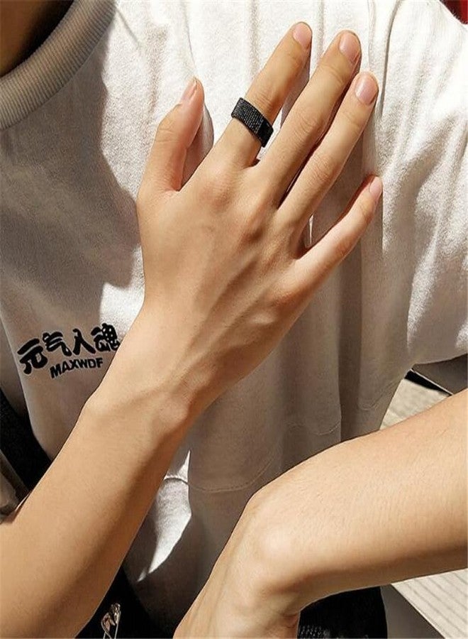 MEENAZ MIAMI Rings for Men Combo Boys Boyfriend gents girls Blue gold silver ring for men Black Ring for Boys 3 Stainless Steel Chain finger Rings Stylish Fashion thumb band for mens gifts M410_21 - Image 5