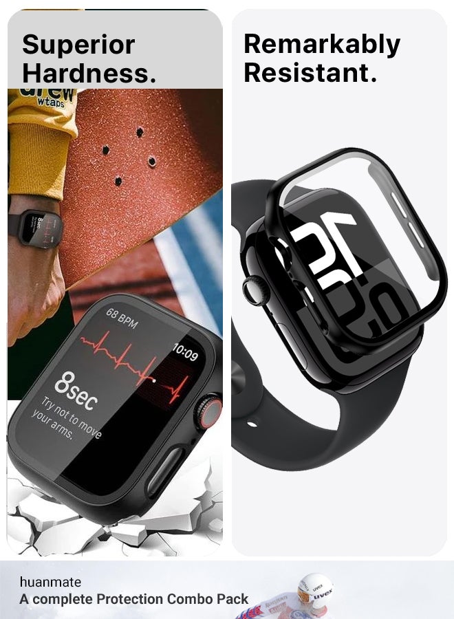 huanmate Apple Watch Series 10 46mm Smart Watch Case with Screen Protector – All-Round Protection, Crisp Display Clarity, Anti-Scratch & Smudge-Resistant, Durable Build, Easy Snap-On Design  - Image 5