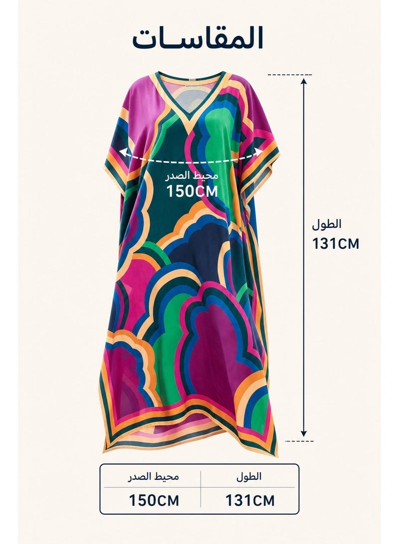 Beach Cover-Up, Beach Cover Ups for Women & Swimsuit Cover Up, Cotton Material, Lightweight Breathable & Sun Protection, Loose Elegant & Easy to Put On/Off, Fashionable High-End, Suitable for Beach Vacation, Hotel Resort & Daily Sun Protection, Ideal for Vacation Women & Modest Outfit Users, (One Size) - Image 4