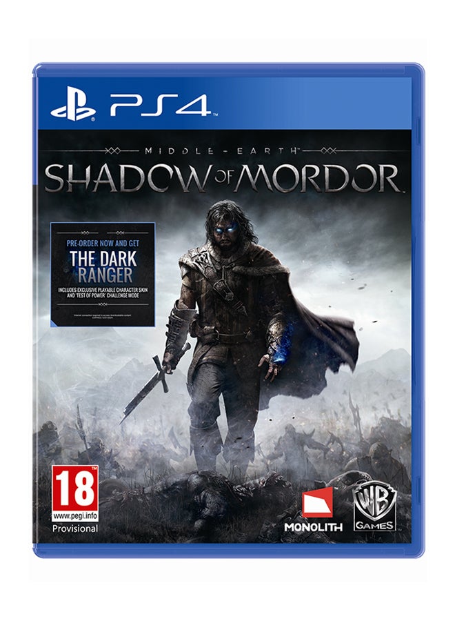 WB Games Middle Earth : Shadow Of Mordor (Intl Version) - Action & Shooter - playstation_4_ps4 - Image 1