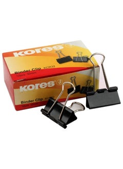 Kores Kores clip binder black 32 mm - 12 pcs 