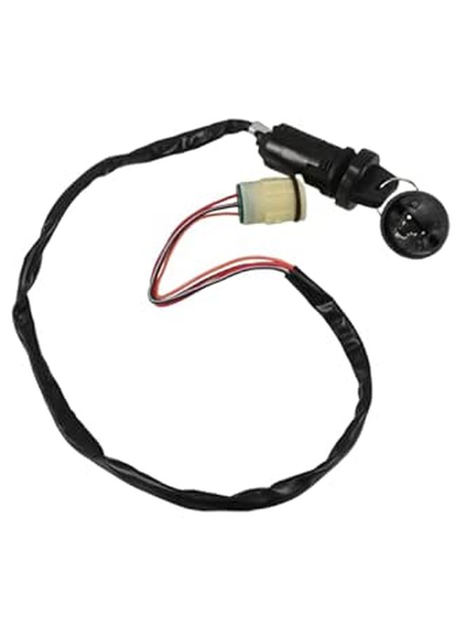 ATV Ignition Switch With Key Replacement Starter For Trx420 Trx450 Motorcycle Beach Buggy Scooter Black Waterproof - Image 1