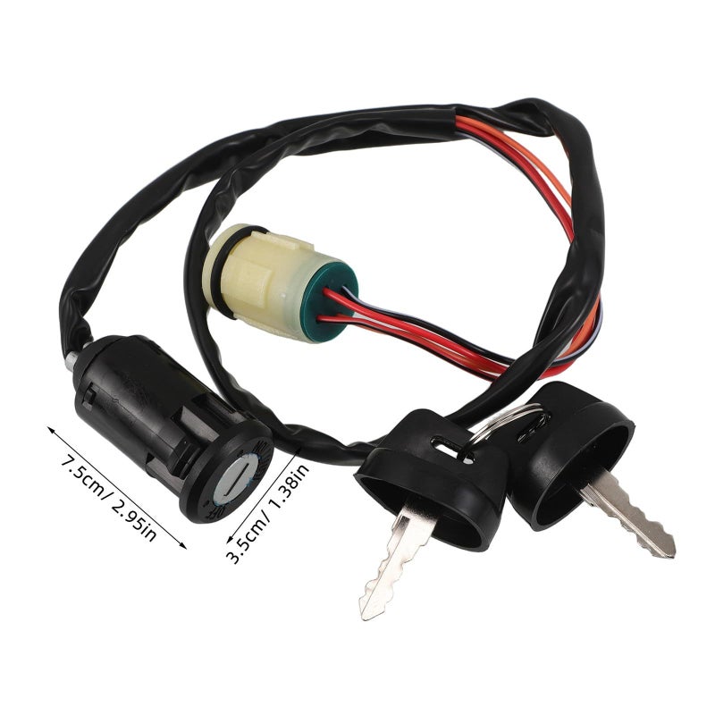 ATV Ignition Switch With Key Replacement Starter For Trx420 Trx450 Motorcycle Beach Buggy Scooter Black Waterproof - Image 3