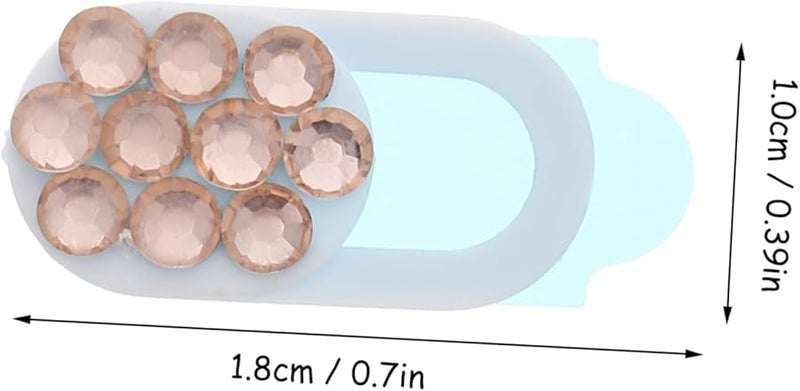 3 Pack Rhinestone Webcam Cover Slide Privacy Protector For Laptop Tablet - Image 3