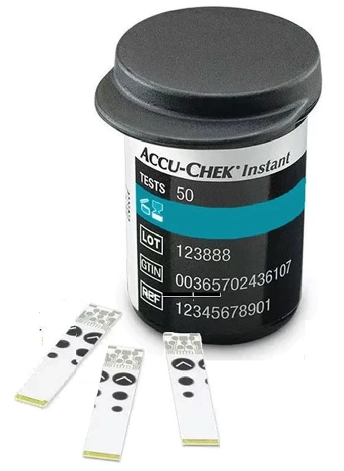 INSTANT - Roche Original Accu Chek Instant Test Strip Set 100 Test - Image 1