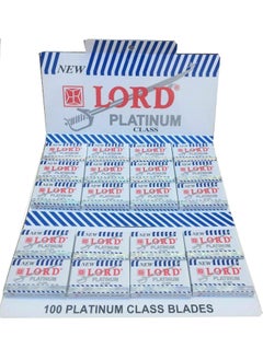 Lord 100 Lord Double Edge Safety Razor Blades Platinum Class by LORD RAZORS 