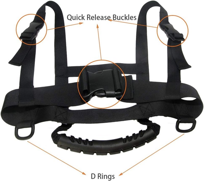 ZipSeven Kids Ski Harness Heavy Duty Ski Shoulder Training Harness Ski Training Leash for Skating, Skateboarding, Snowboard, Roller Skating, Cycling for Kids and Beginners - Image 3