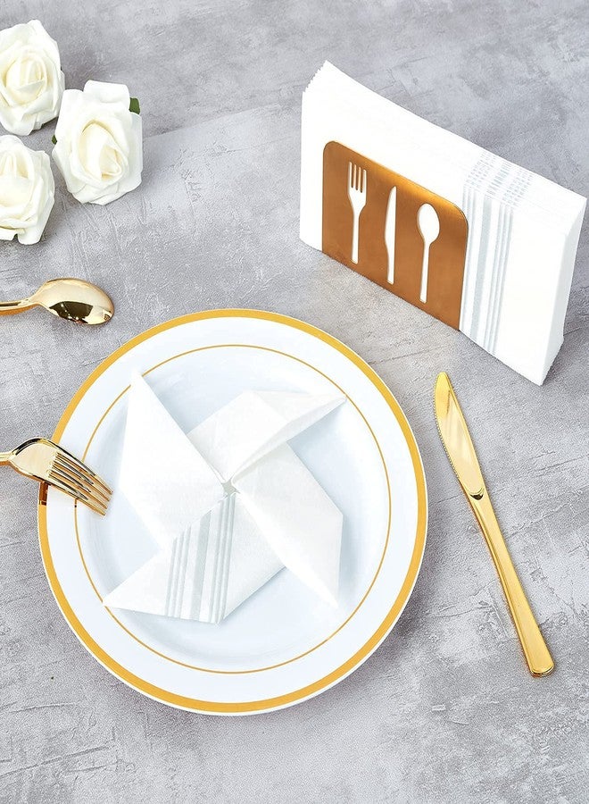 Vplus 150 PACK Guest Towels Disposable Bathroom, Decorative Bathroom Napkins, Soft, and Absorbent Disposable Paper Hand Towel for Dinners, Kitchen, Parties, Weddings, Christmas Party - Image 4