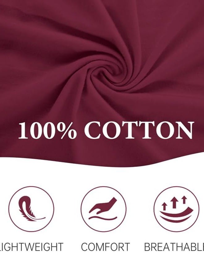 CF Women's 100% Cotton Zipper Robes 3/4 Sleeve House Coat Zip Up Housecoat Warm Full Length Loungewear with Pockets, Violettrot, XXL - Image 3