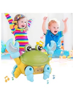 MUMS PLANET 3D Light Up Crab - A charming crawling crab toy designed for children, provides a fun combination of music and colorful lights to promote interactive learning and development skills during play. Multi-colored - Interactive toys for children - Developmental toys - Educational toys - Gift for children  - Image 4