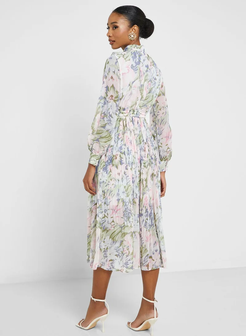 Khizana  Neck Tape Printed Dress for Women | Best Price UAE
