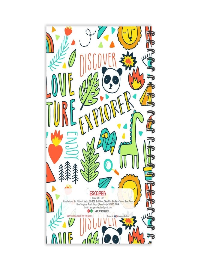 ESCAPER Love Nature Printed Diary, Ruled - A5 Size - 8.5 x 5.5 inches Sketch Printed Diary, Pattern Printed Diary, Nature Printed Diary, Diary Notepad, Diary for Office, Diary for Gift - Image 2