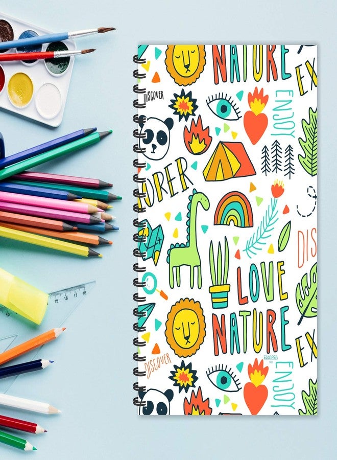 ESCAPER Love Nature Printed Diary, Ruled - A5 Size - 8.5 x 5.5 inches Sketch Printed Diary, Pattern Printed Diary, Nature Printed Diary, Diary Notepad, Diary for Office, Diary for Gift - Image 4