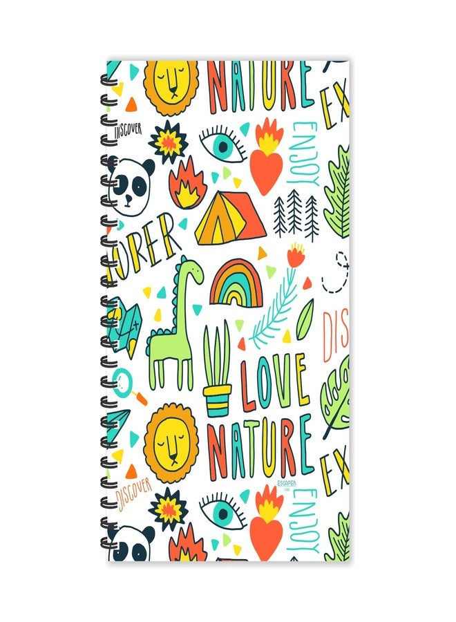 ESCAPER Love Nature Printed Diary, Ruled - A5 Size - 8.5 x 5.5 inches Sketch Printed Diary, Pattern Printed Diary, Nature Printed Diary, Diary Notepad, Diary for Office, Diary for Gift - Image 1