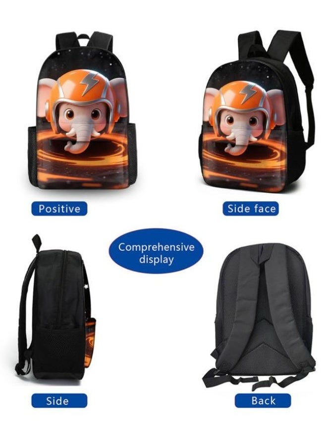 Bright Li Fire Unlock the new fashion of childish fun! Three-piece set of bags, cartoon elements for children and teenagers (students, children, friends' outings, mountain climbing, schooling, etc. can be used) - 69 - Image 3