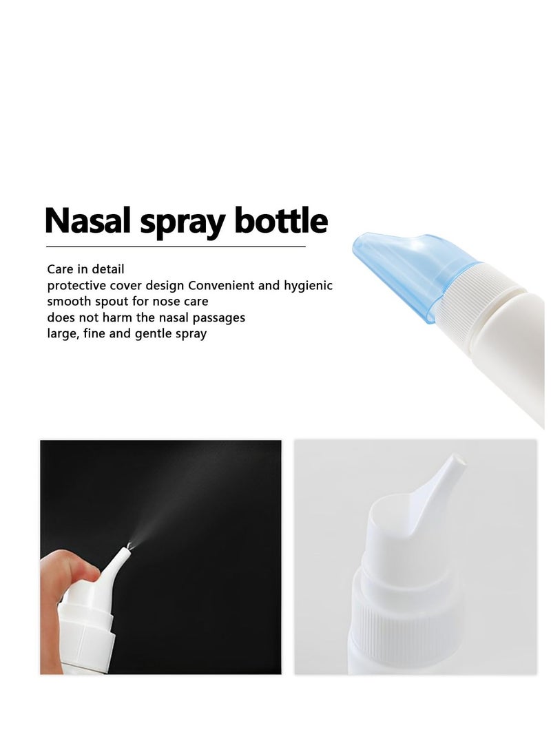 Excefore Nasal Spray Bottle, 5 Pcs Empty Saline Nasal Spray Bottle, Refillable Rhinitis Nasal Sprayer, Reusable Container, Portable Plastic Mist Nose Sprayer (70ML) - Image 4