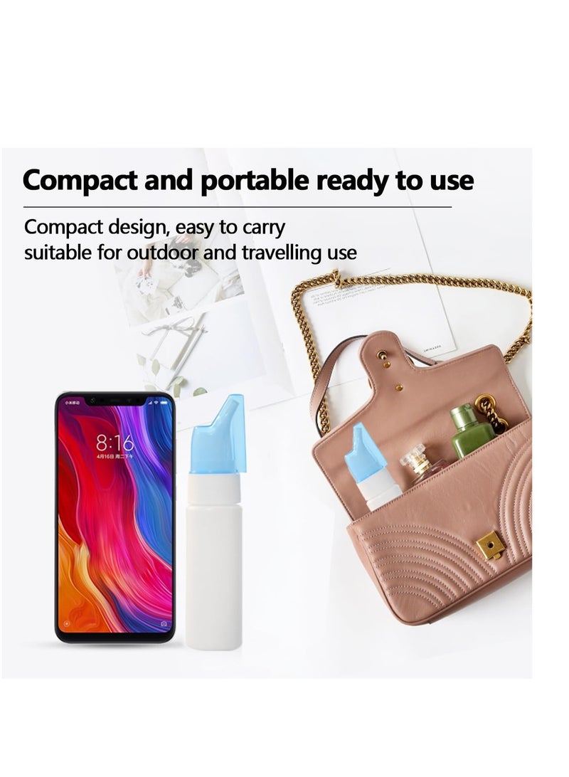 Excefore Nasal Spray Bottle, 5 Pcs Empty Saline Nasal Spray Bottle, Refillable Rhinitis Nasal Sprayer, Reusable Container, Portable Plastic Mist Nose Sprayer (70ML) - Image 5