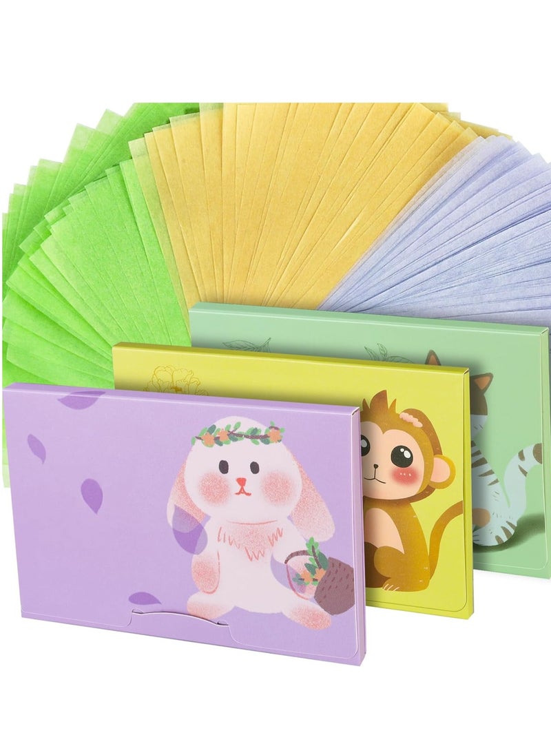 HNYYZL - 300 Sheets Blotting Paper, HNYYZL Oil Absorbing Sheets for Oily Skin, Oil Control for Face, Makeup Blotting Paper, Natural Oil Absorbing Facial Blotting Sheets for Oily Skin Care (Pack of 3) - Image 1
