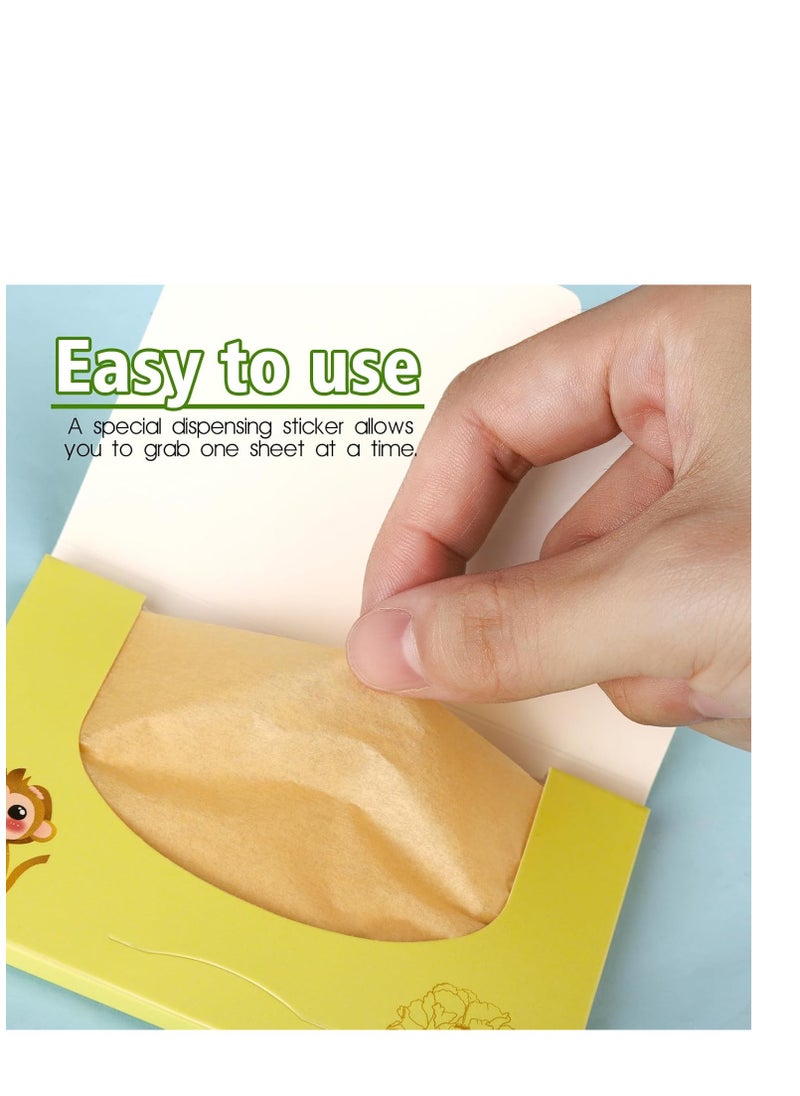 HNYYZL - 300 Sheets Blotting Paper, HNYYZL Oil Absorbing Sheets for Oily Skin, Oil Control for Face, Makeup Blotting Paper, Natural Oil Absorbing Facial Blotting Sheets for Oily Skin Care (Pack of 3) - Image 1