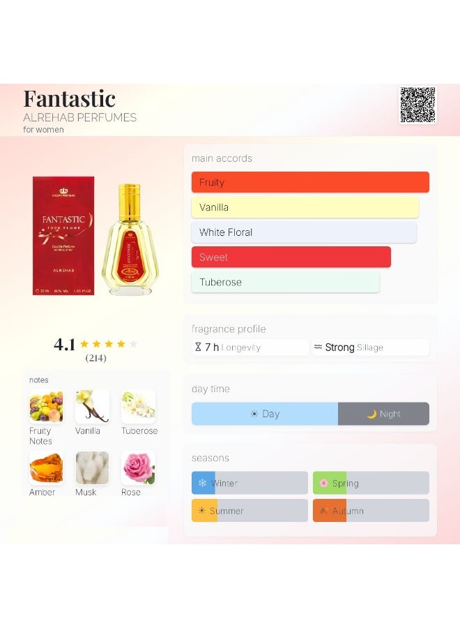 الرحاب عطر فانتاستيك أو دي برفيوم  من الرحاب - 50 مل - Image 2