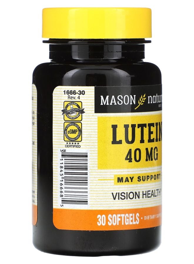 Mason Natural Lutein 40 mg 30 Softgels - Image 2