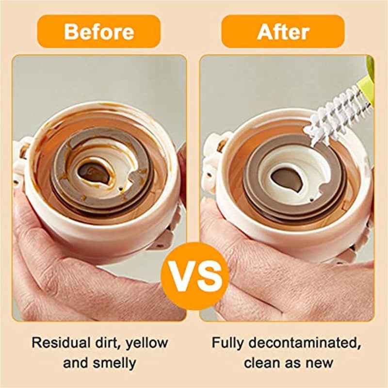 BGCYEGD ABBCDTT 3-in-1 multifunctional cleaning brush, bottle cleaning brush, gap cleaning brush, bottle cleaning brush, bottle brush for cleaning water bottles - Image 3