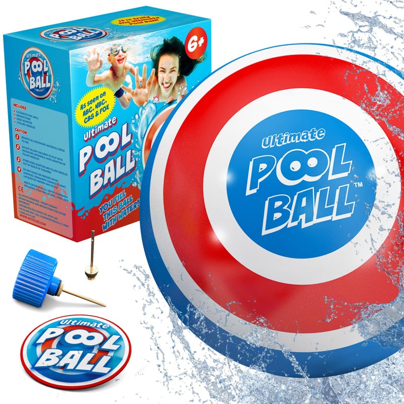 Activ Life Ultimate Pool Ball WaterFillable Underwater Ball Passing Dribbling Diving Fun Swimming Pool Toys for Kids Adults Summer Gifts Beach Games for Family BlueRed 6 - Image 2