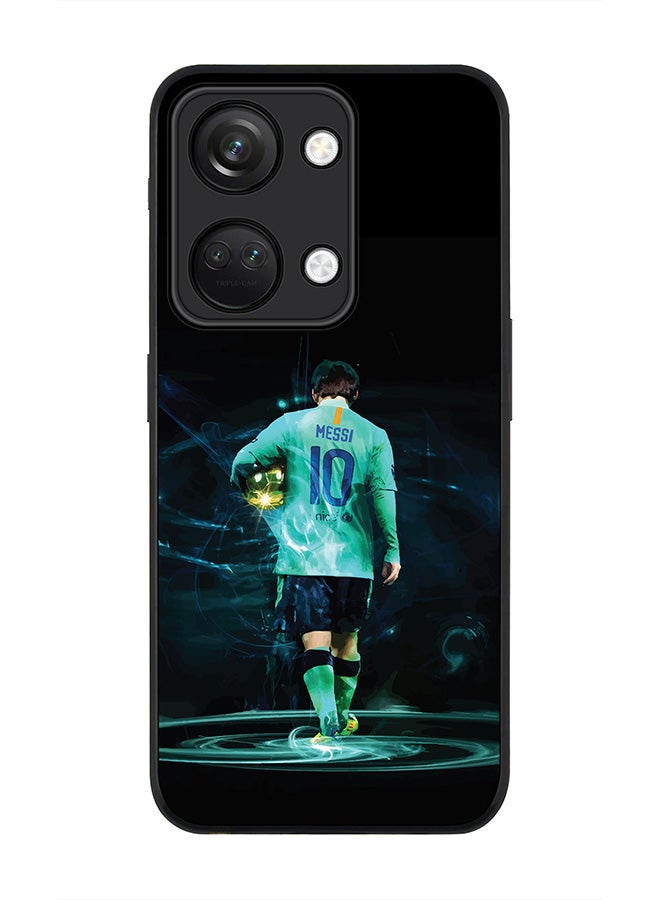 Stylizedd Rugged Black edge case for ONEPLUS NORD 3 5G / OnePlus Ace 2V, Slim fit Soft Case Flexible Rubber Edges Anti Drop TPU Gel Thin Cover -  Golden Messi - Image 1