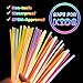 HONLYNE 300 Pcs Glow Sticks Bulk Party Pack 8 Glow in the Dark Party Supplies Glow in the Dark Light Up Sticks with Connectors Party Favors for Birthday Concert Raves Halloween Christmas - Image 4