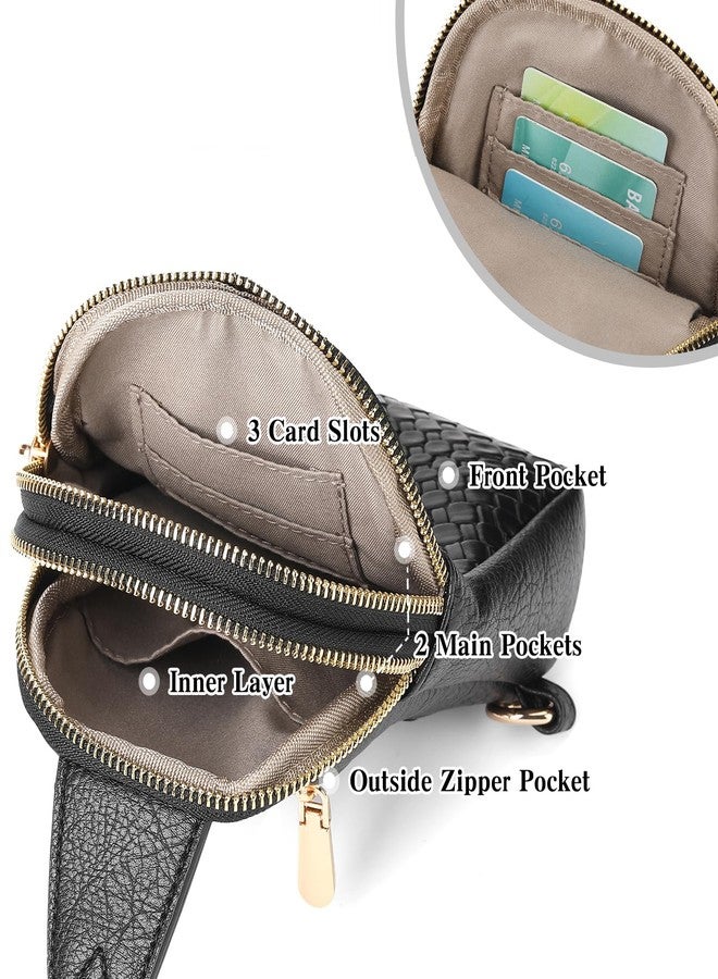 SENDEFN Small Sling Bag Crossbody Bags for Women Vegan Leather Cell Phone Cross Body Purse Fanny Packs Chest Bag for Women - Image 2