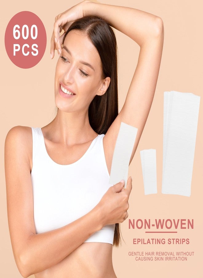 EWVVSS 600-Count Non Woven Wax Strips, 2 Size Body and Facial Epilating Wax Strips Paper for Hair Removal, Beauty Waxing Strips for Leg Face Chest Back and Bikini - Image 4