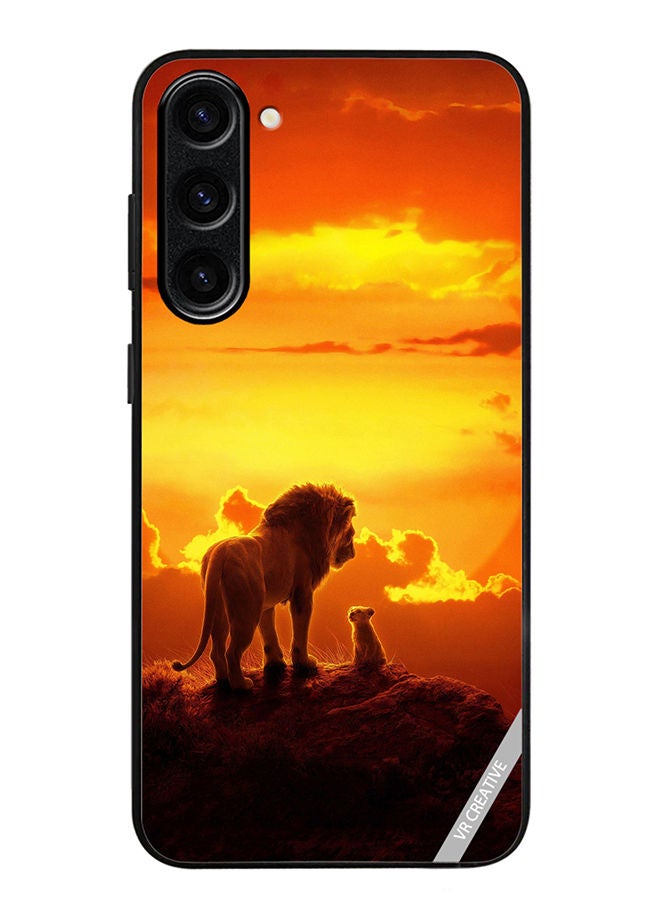 VR CREATIVE Protective Case Cover For Samsung Galaxy S23 Plus Lion King Design Multicolour - Image 1