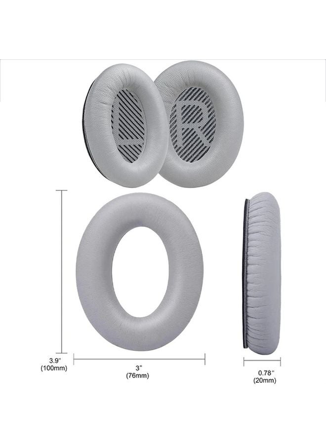 Bose QC35 QC35 II Replacement Ear Pads Black Lambskin Leather Cushions - Image 4