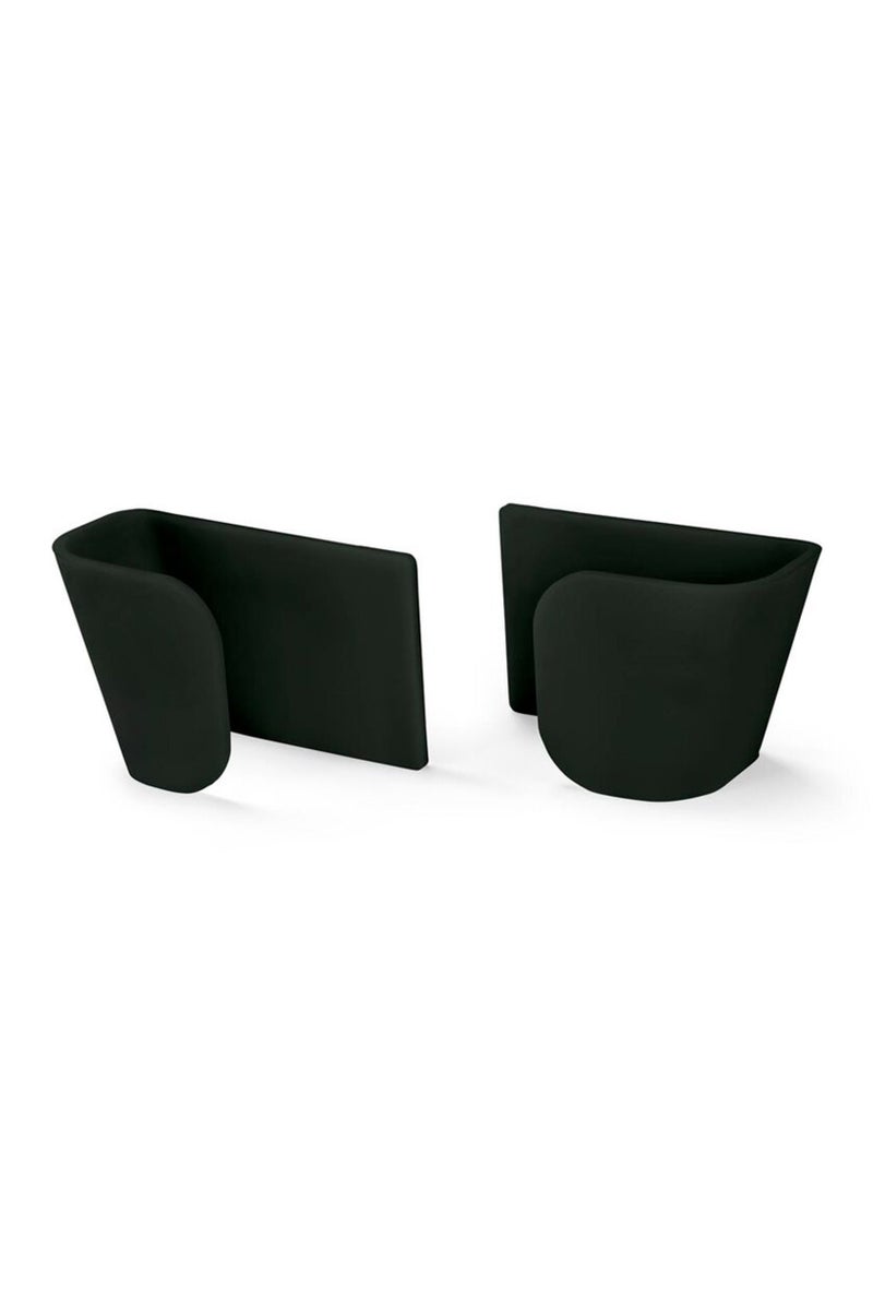Tchibo 4 Wall Brackets For Lids,  Black - Image 2