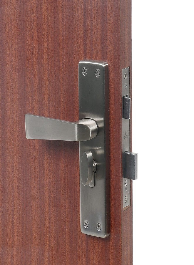 Saze Heavy Duty Round Plate Mortise Door Lock for Bedroom, Living Room, Main Door, Satin Matte Finish | 3 Keys | Lockset for House Hotel Office - (CRZ) - Image 3