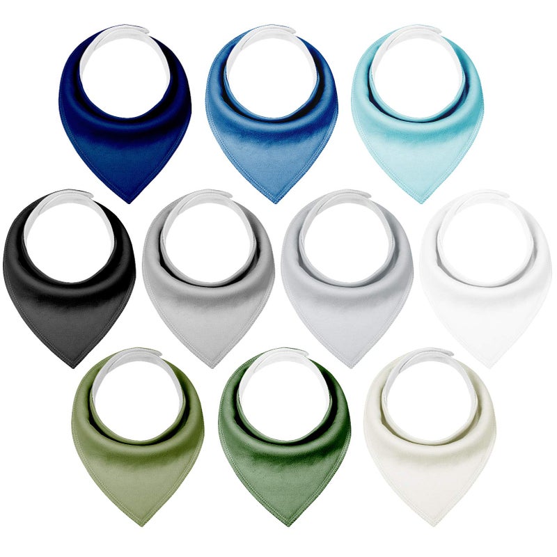 YOOFOSS Yoofoss Baby Bibs 10 Pack Soft and Absorbent Baby Bandana Drool Bibs for Boys Girls