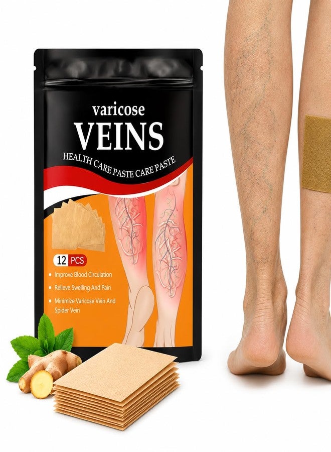 GOXIN Varicose Veins Relief Patches - Reduces Swelling, Relieves Pain, Improves Blood Circulation & Vein Health | Herbal, Skin-Friendly & Instant Pain Relief - Image 1