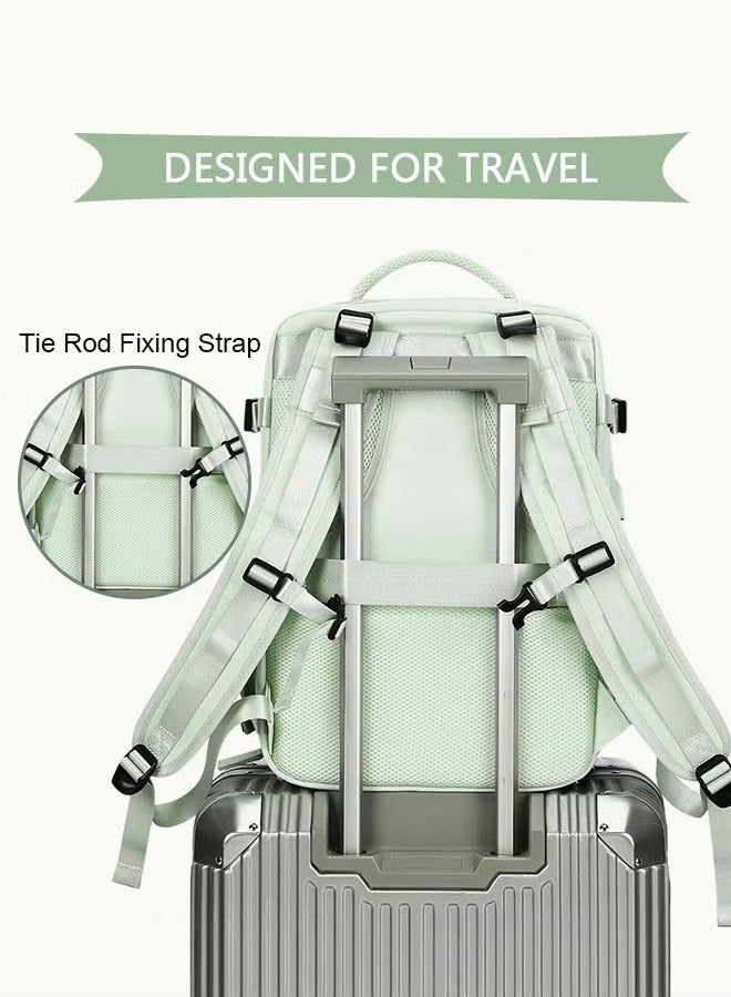 Canway Travel Backpack for Men Women Carry On Backpack with USB Charging Port Shoe Compartment 15.6 Inch Laptop Backpack Flight Approved College School Bag Casual Daypack for Weekender Business Hiking - Image 5