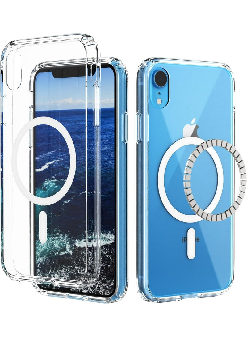 UMIXPRO iPhone XR Magnetic Case, Magsafe Compatible, Clear Shockproof Protective Bumper Cover for 6.1" - Image 1