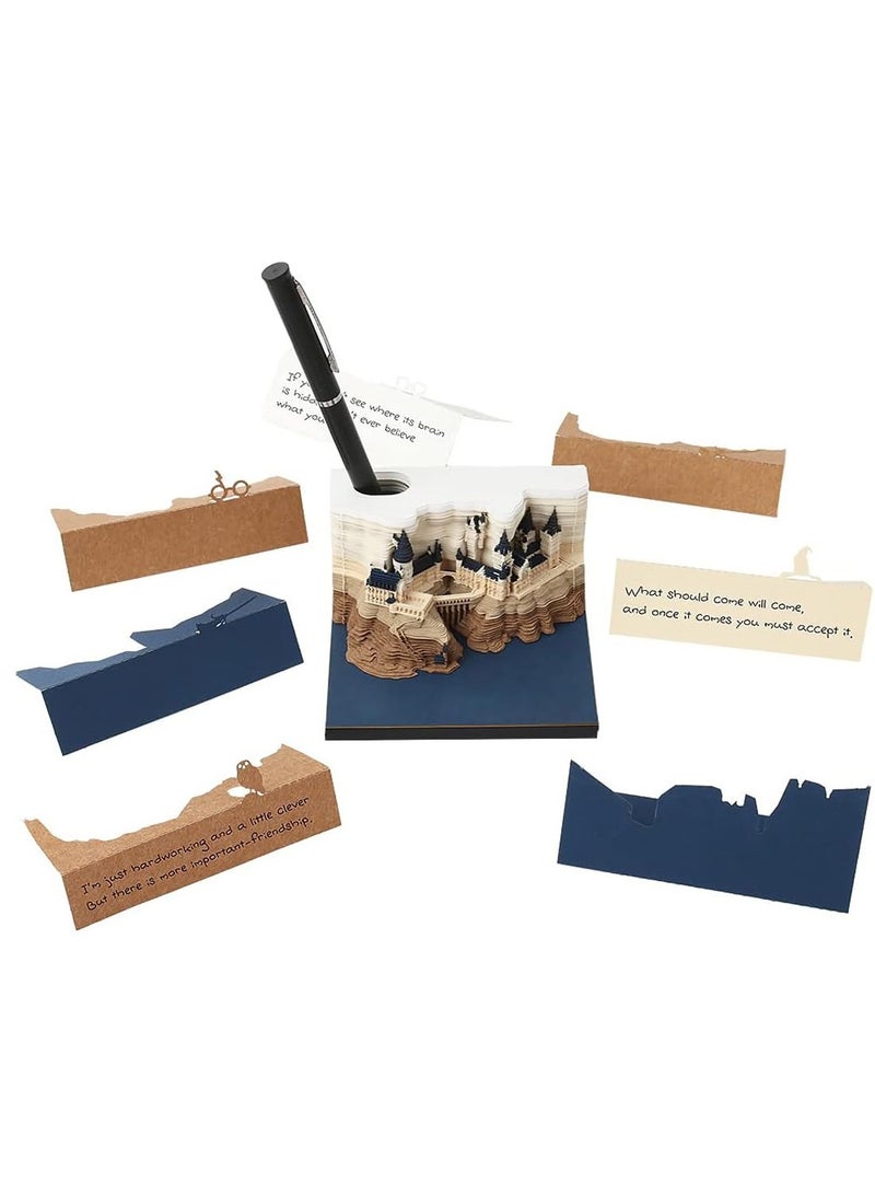 Generic 3D Magic Castle Hogwarts Sculpture Notebook Desk Decoration Gift  - Image 3