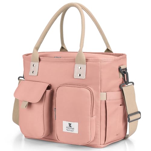 Hafmall 16L Large Pink Lunch Bag for Women, Loncheras para Mujer, Insulated Adult Lunch Tote Box for Work, 4.5Gallon - Image 1