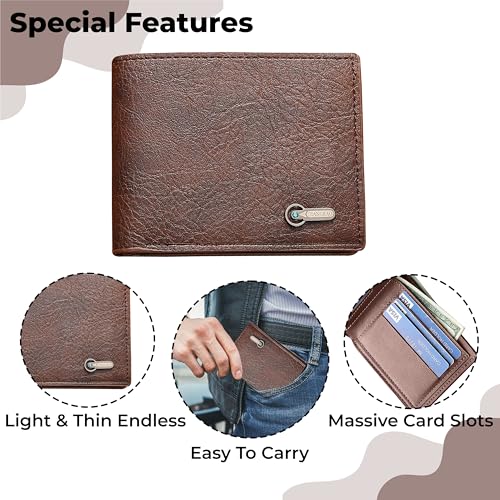 Kraptick Mens Wallets: Slim Wallets for Men with Cardholder and Money Organizer(DMFP392) - Image 5