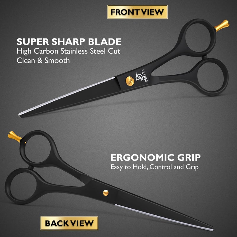 DEMAXA Professional Hair Scissors 6.5 Inch - Premium High Carbon Stainless Steel Barber Salon Hair Shears for Haircut Scissors - Ergonomic Design Super-Sharp Hair cutting Shears Blades - Image 4