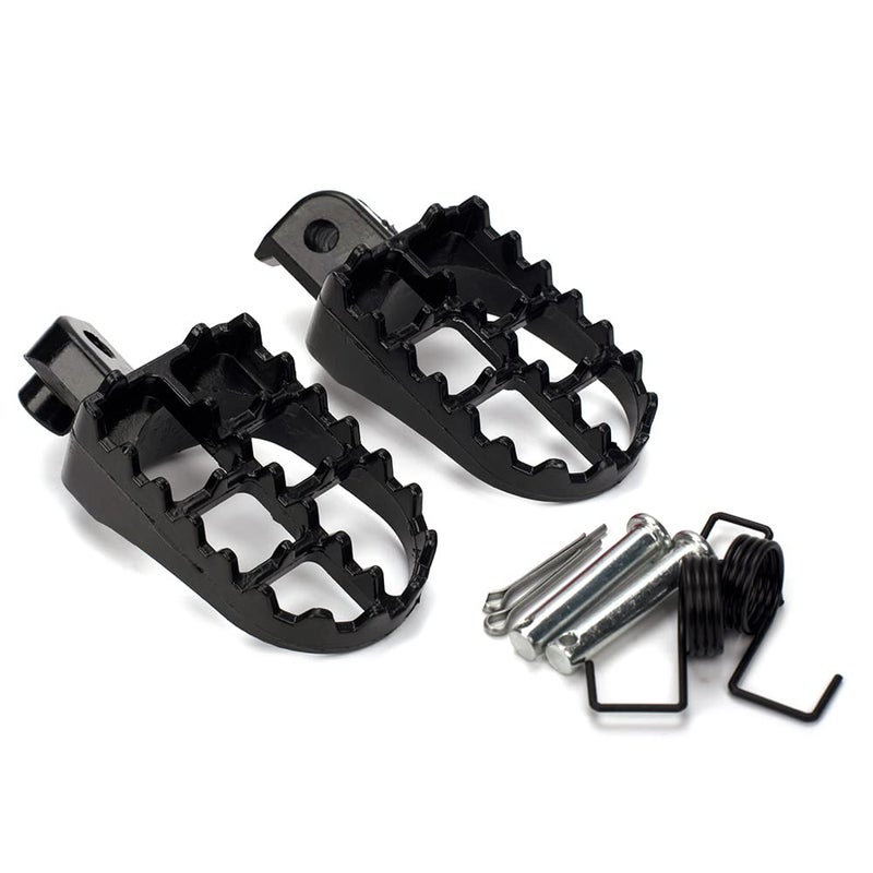 XINGWU Black Dirt Bike Footrest,Aluminium Footpegs Pedals,for XR50R PW50 CRF70 TW200 KLX110 CRF50 50cc 70cc 90cc 110cc 125cc TaoTao Motorcycle Part - Image 1